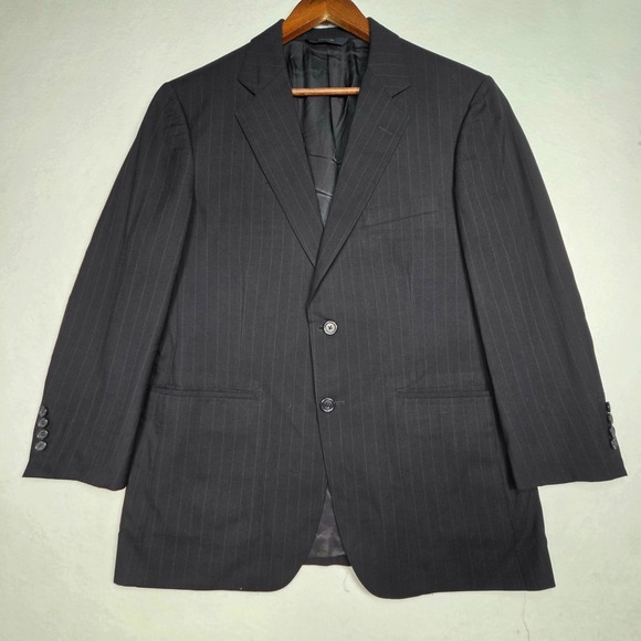 Brooks Brothers Other - Brooks Brothers Blazer Mens 39 Navy Blue Pinstripe Wool Brooksease Sport Coat